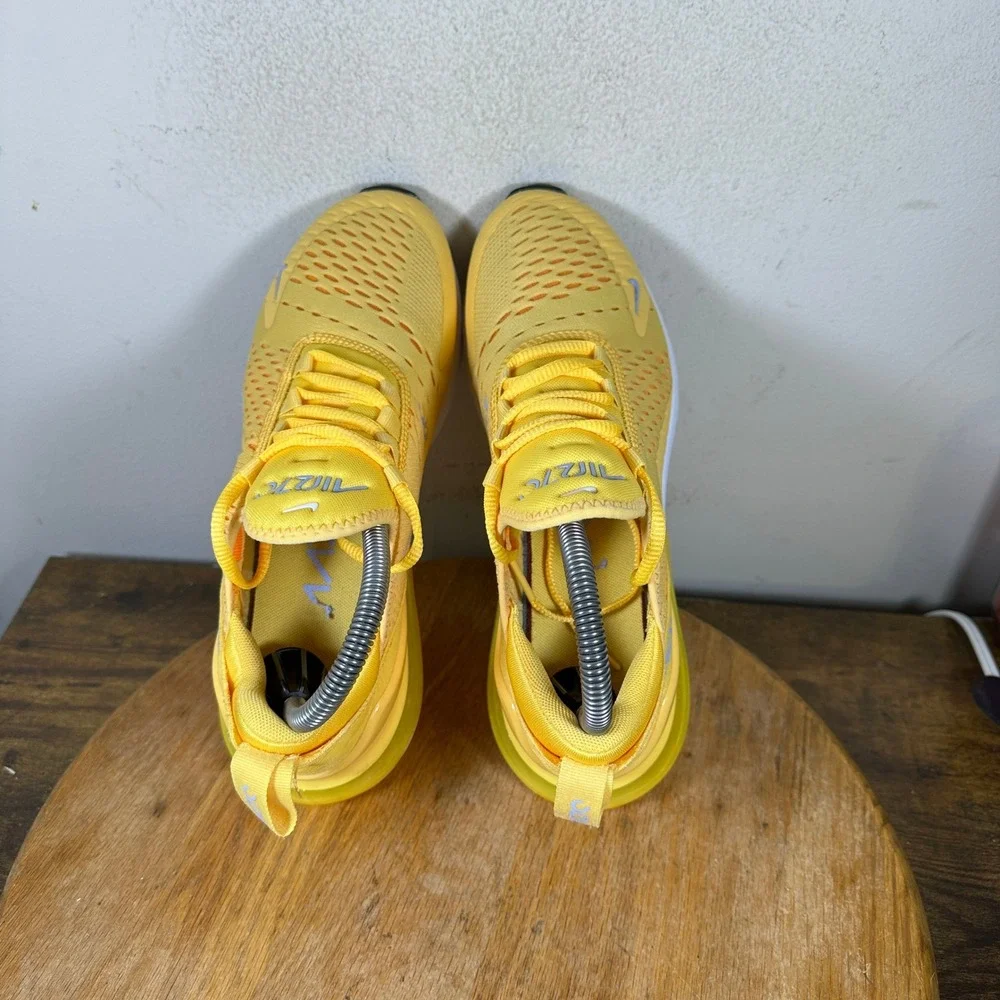 Nike Air Max 270 Yellow White Blue Women Sneaker AH6789-701 US 7.5
